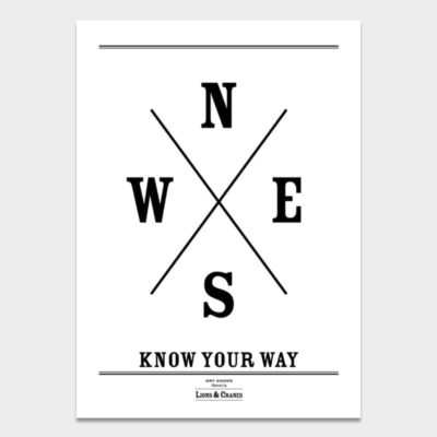 Poster Large Know Your Way 2-pack
