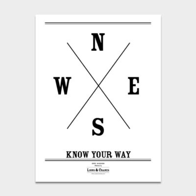 Poster Know Your Way 4-pack